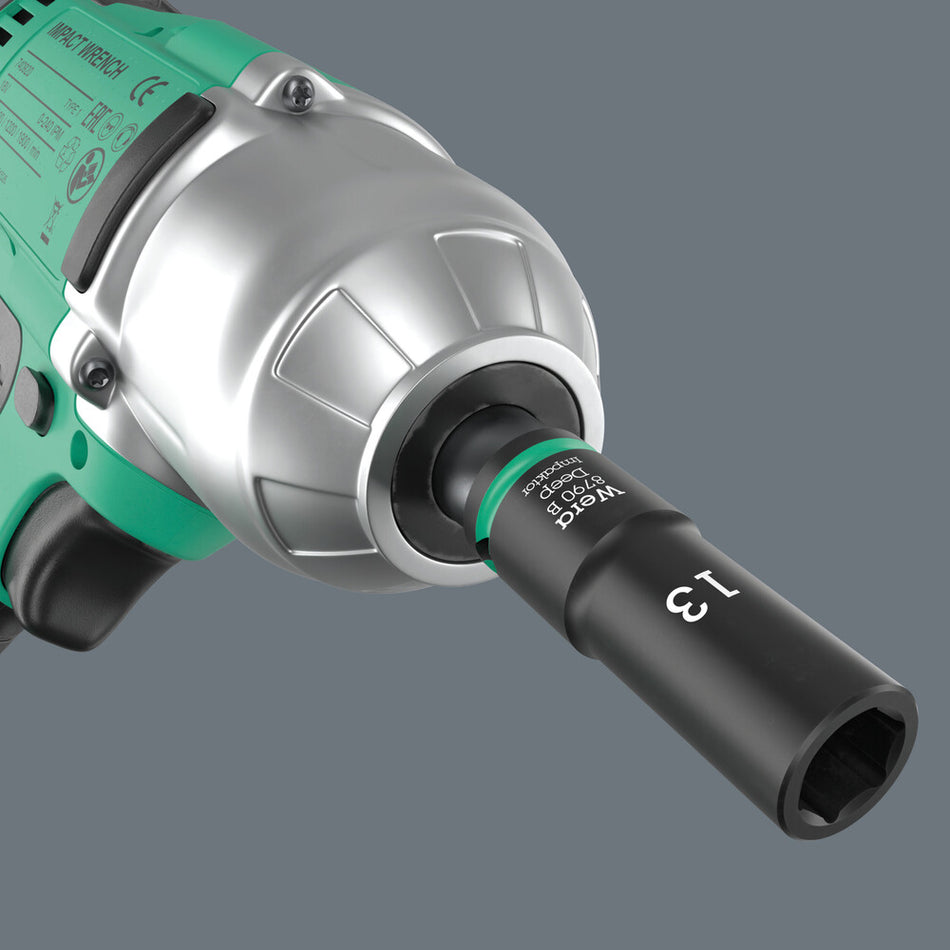 Wera 05005576001 8790 B Impaktor Deep Socket with 3/8" drive, 1" x 63 mm