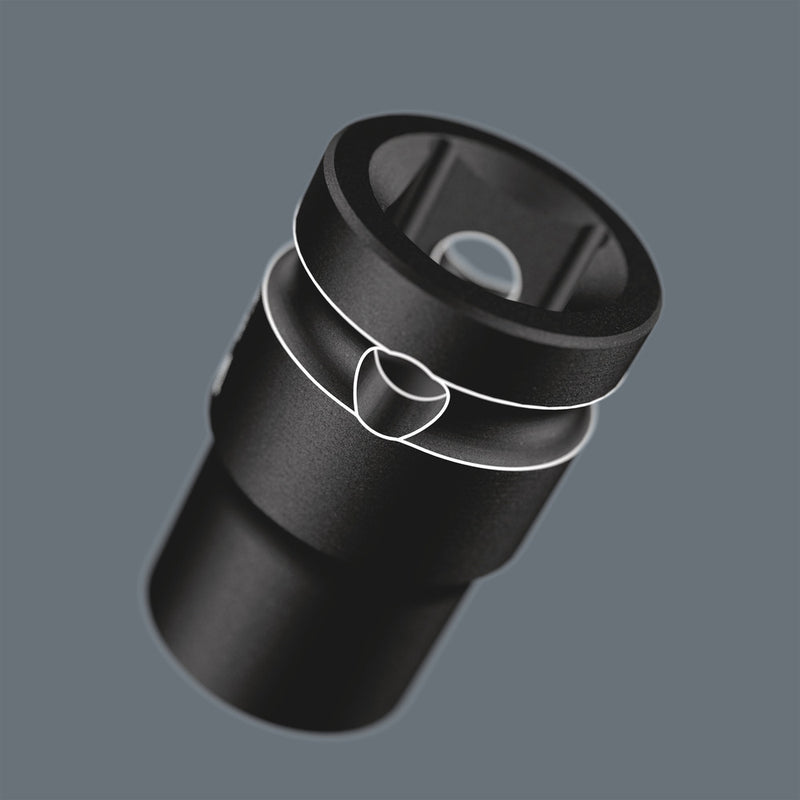 Wera 05005503001 8790 B Impaktor socket with 3/8" drive, 12 x 30 mm