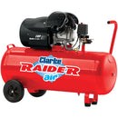 Clarke 2242119 Raider 15/1050 100 Litre 14.5cfm 3HP V-Twin Air Compressor (230V)