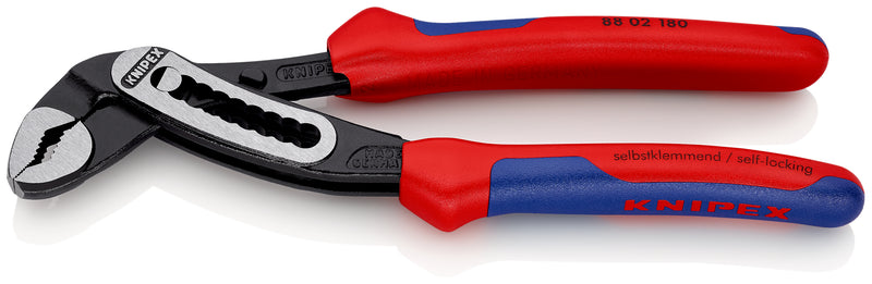 KNIPEX 88 02 180 AlligatorÂ¨ Water Pump Pliers with multi-component grips black atramentized 180 mm