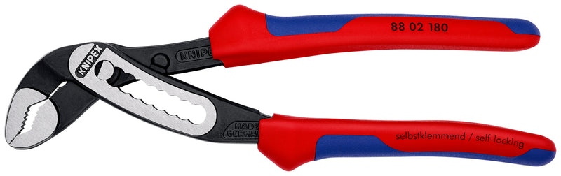 KNIPEX 88 02 180 AlligatorÂ¨ Water Pump Pliers with multi-component grips black atramentized 180 mm