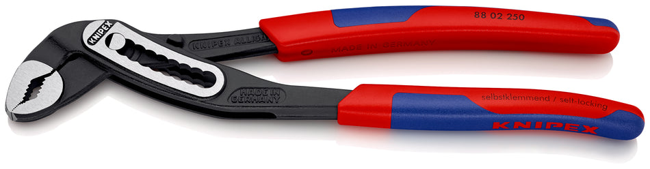 KNIPEX 88 02 250 AlligatorÂ¨ Water Pump Pliers with slim multi-component grips black atramentized 250 mm