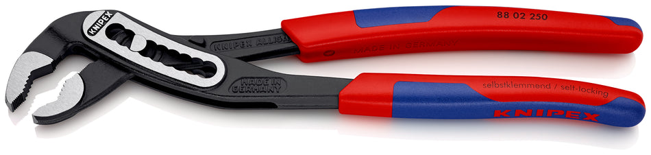 KNIPEX 88 02 250 AlligatorÂ¨ Water Pump Pliers with slim multi-component grips black atramentized 250 mm