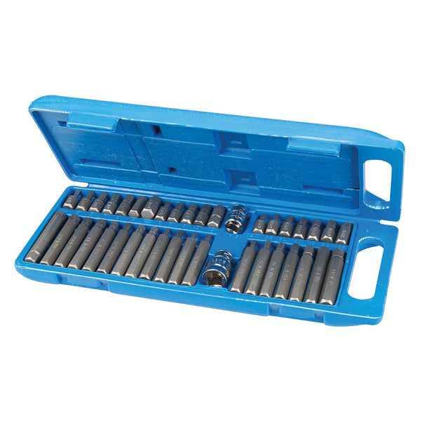 Silverline 881641 Hex, T20 - T55 & Spline Bit Set 40pce