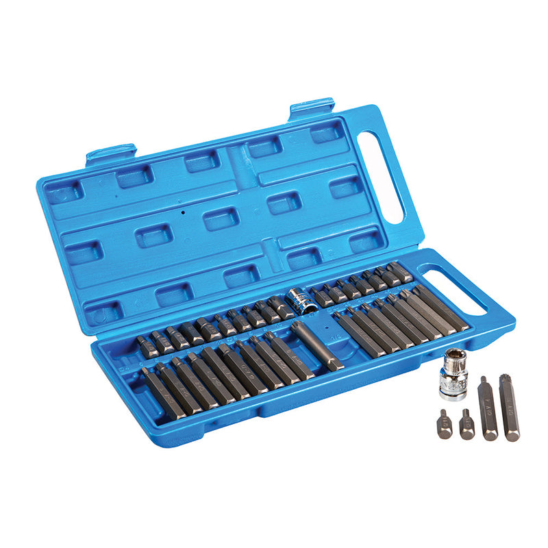 Silverline 881641 Hex, T20 - T55 & Spline Bit Set 40pce