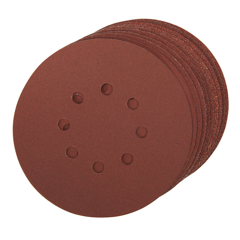 Silverline 882789 Hook & Loop Discs Punched 150mm 10pce