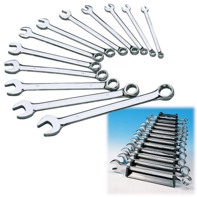 Clarke 1700420 PRO20 12 Piece 6 - 19mm Combination Spanner Set