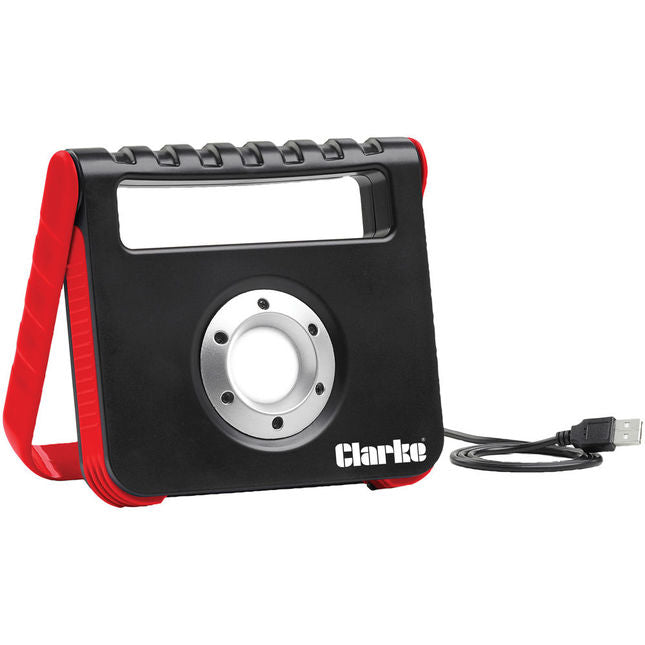 Clarke 4003623 COB15CR 15W Rechargeable LED Work Light/Powerbank