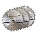 Silverline 892547 TCT Circular Saw Blades 24, 40, 48T 3pk