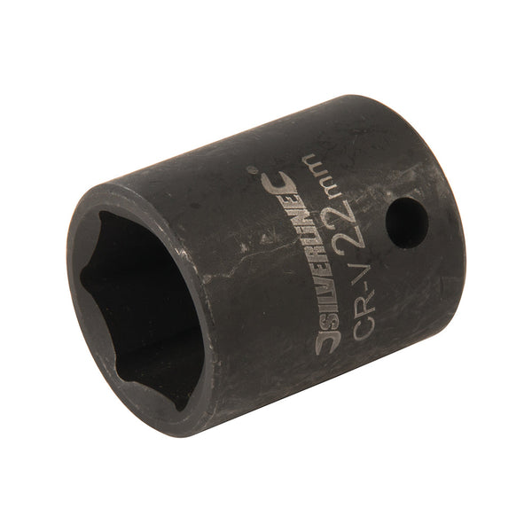 Silverline 895642 Impact Socket 1/2" Drive 6pt Metric