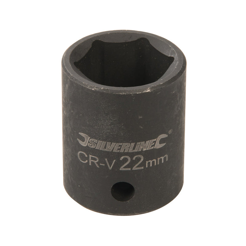 Silverline 895642 Impact Socket 1/2" Drive 6pt Metric