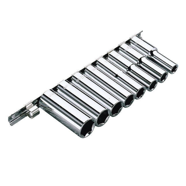 Clarke 1700773 PRO367 8 Piece _" Drive Deep AF Socket Set