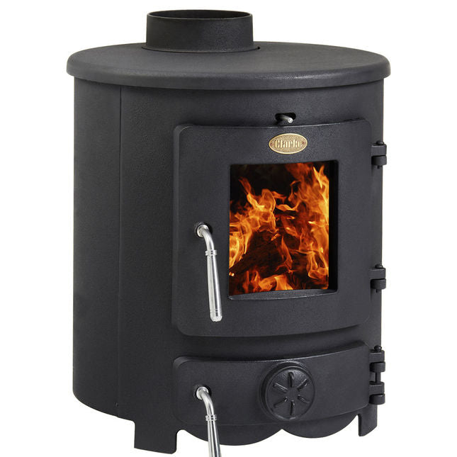 Clarke 6909902 Barrel III 5kW Cast Iron Wood Burning Stove