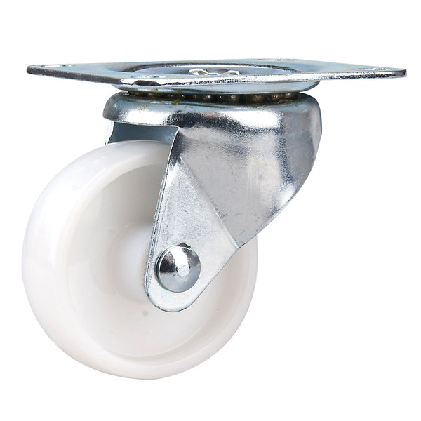 Clarke 4200118 White Nylon Castor Wheels Fixed / Swivel / Swivel & Brake (50mm - 100mm)
