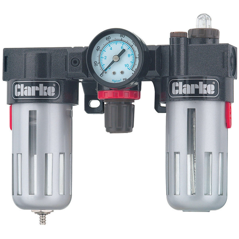 Clarke 3090200 1/4" Filter, Regulator & Lubricator - CMF2