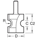 Trend Tools 9/5X1/2TC Small Bead Radius Cutter 12.7Mm Radius