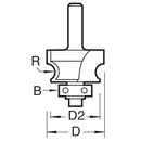 Trend Tools 9/72X1/2TC Bearing Guided Corner Bead Cutter