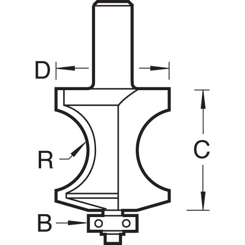 Trend Tools 90/12X1/2TC Traditional Torus Cutter