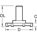 Trend Tools 90/22X1/2TC Six Wing Trimmer 52.3Mm Diameter 6.5Mm Length