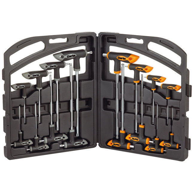 Clarke 1700539 PRO139 16 piece Metric Hex & Torx Key Set
