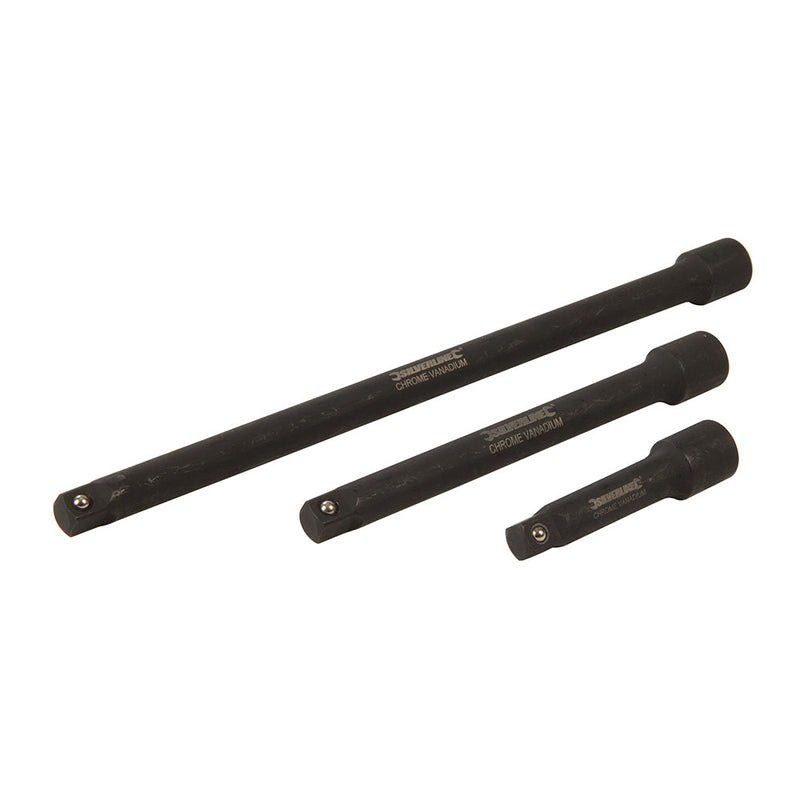 Silverline 907265 Impact Extension Bar Set 3/8" 3pce