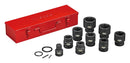 Teng Tools 9113 1" Impact Cr-Mo socket set with case DIN 27-50mm