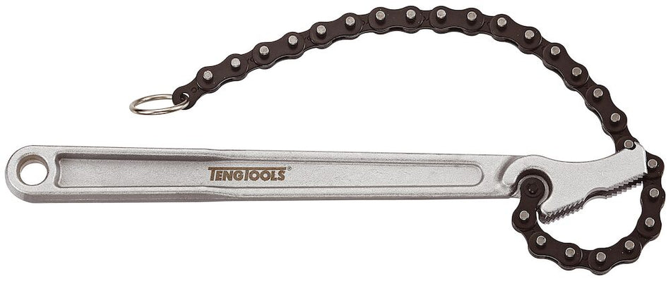 Teng Tools 9124 Chain Type Grip Wrench 4" Diameter Pipe/Tube