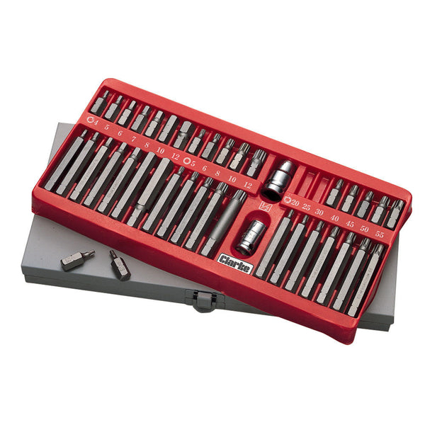 Clarke 1800144 CHT144 40 piece Torx¨ Spline & Bit Holder Set