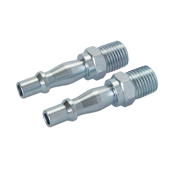 Silverline 918523 Air Line Bayonet Male Thread Coupler 2pk