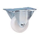 Clarke 4200033 White Nylon Castor Wheels Fixed / Swivel / Swivel & Brake (50mm - 100mm)