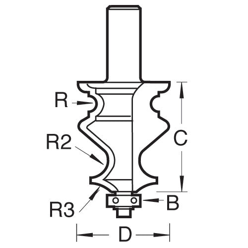 Trend Tools 92/3X1/2TC Multi-Mould Cutter