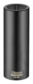 Teng Tools 920619AN 1/2" Drive ANSI Deep Impact Socket 19mm
