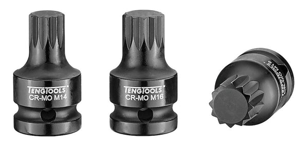 Teng Tools 921814 1/2" Drive Impact Socket XZN14x43mm