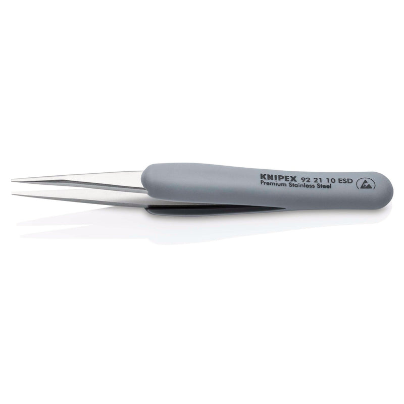 DRAPER 13193 KNIPEX 92 21 10 ESD Precision Tweezers with rubber handles ESD, 123mm
