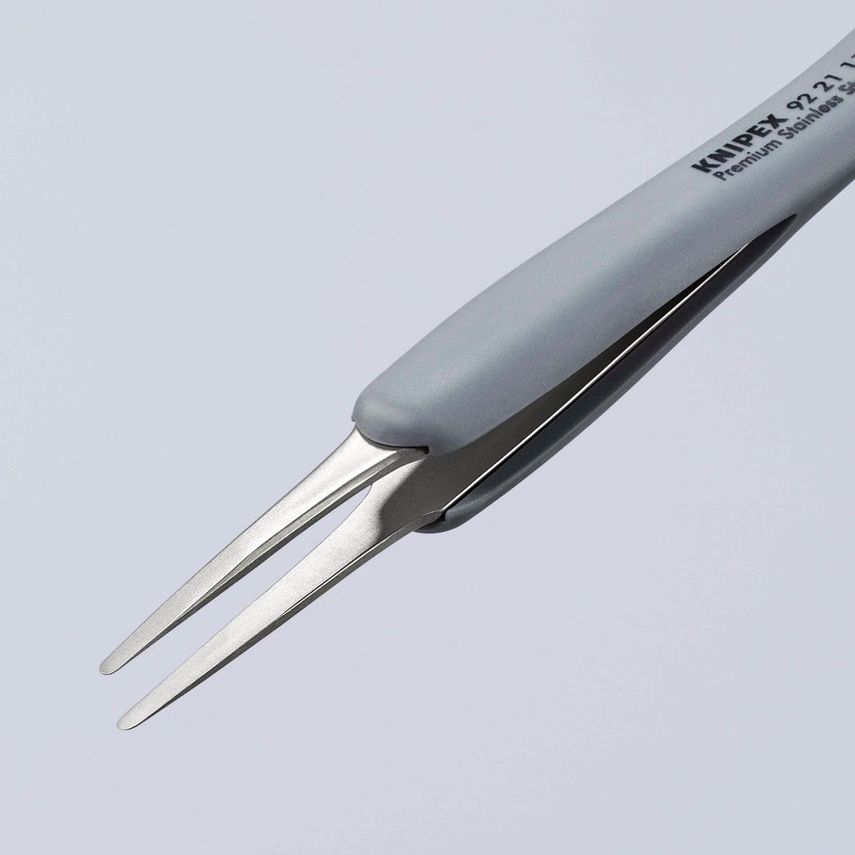 DRAPER 13195 KNIPEX 92 21 11 ESD Precision Tweezers with rubber handles ESD, 123mm