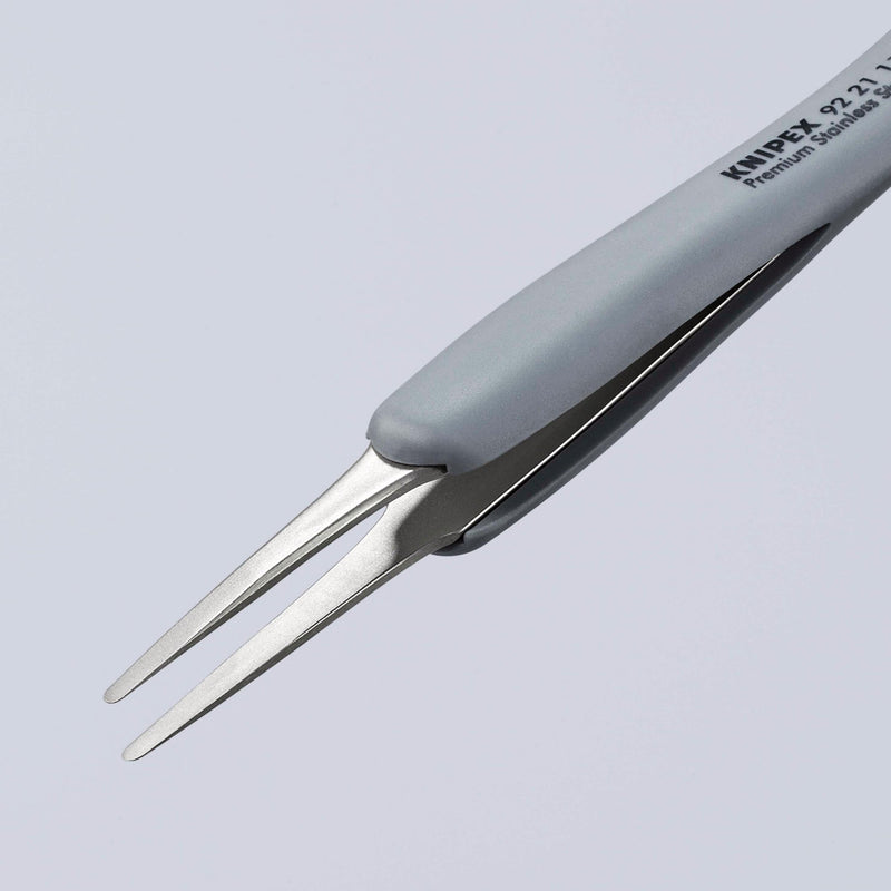 DRAPER 13195 KNIPEX 92 21 11 ESD Precision Tweezers with rubber handles ESD, 123mm