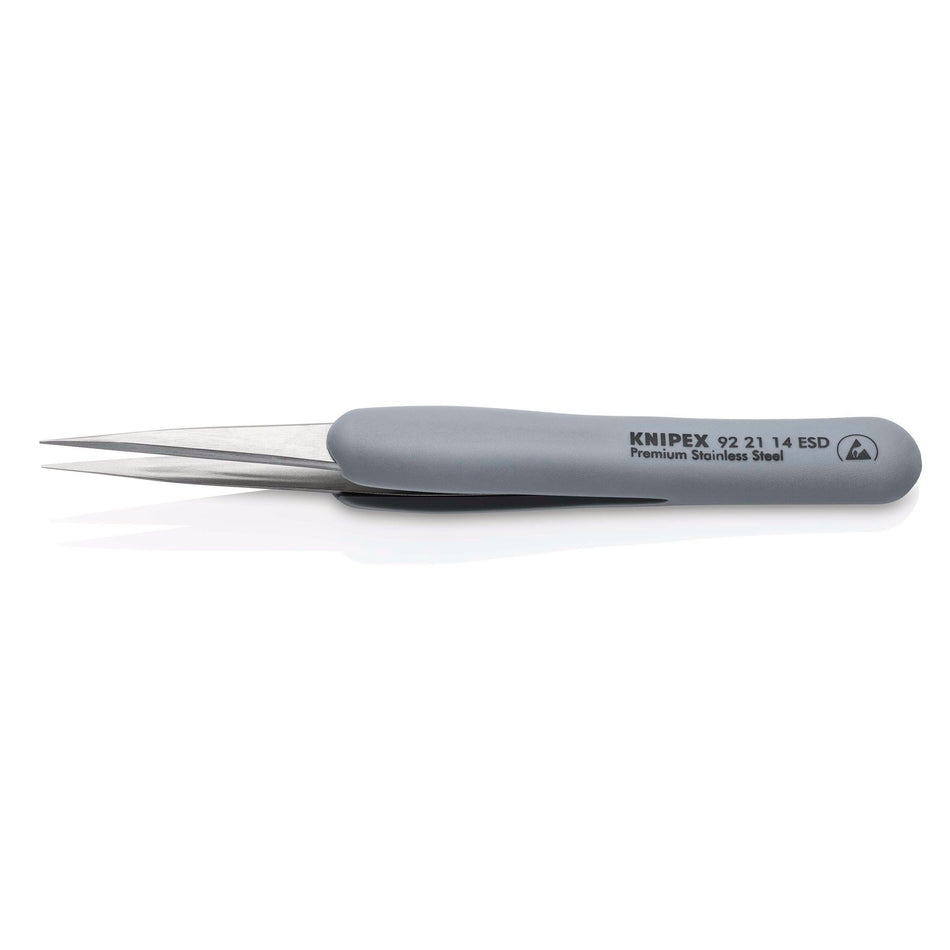 DRAPER 13206 KNIPEX 92 21 14 ESD Precision Tweezers with rubber handles ESD, 130mm