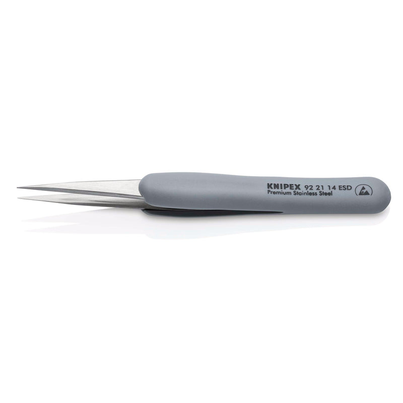 DRAPER 13206 KNIPEX 92 21 14 ESD Precision Tweezers with rubber handles ESD, 130mm
