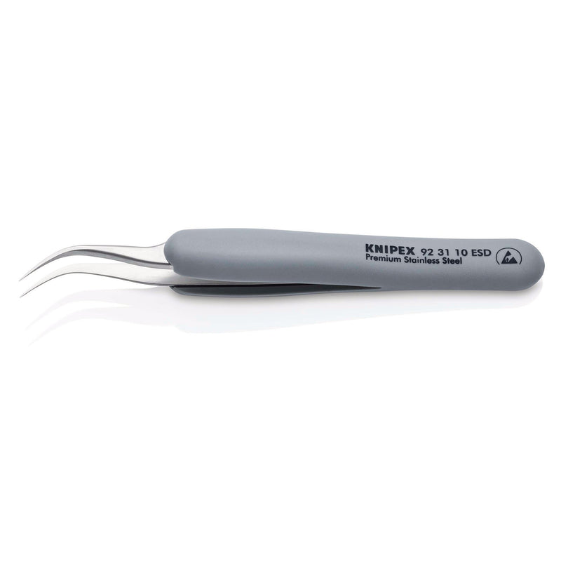 DRAPER 13224 KNIPEX 92 31 10 ESD Precision Tweezers with rubber handles ESD, 122mm