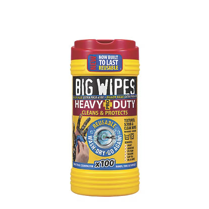 Big Wipes 2420RU Heavy Duty Reusable Textured Cleaning Wipes (Pack of 100)
