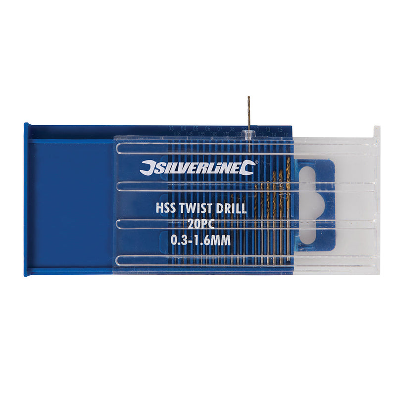 Silverline 944740 HSS Micro Drill Bit Set 20pce
