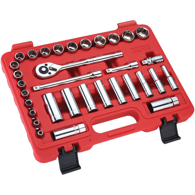 Clarke 1700783 PRO377 33 Piece 3/8" Drive Metric Socket Set