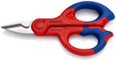 KNIPEX 95 05 155 SB Electricians' Shears with multi-component grips, glass fibre reinforced plastic 155 mm (self-service card/blister)