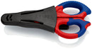 KNIPEX 95 05 155 SB Electricians' Shears with multi-component grips, glass fibre reinforced plastic 155 mm (self-service card/blister)