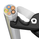 KNIPEX 95 11 225 StepCutÂ¨ XL Cable shears with step cut plastic coated burnished