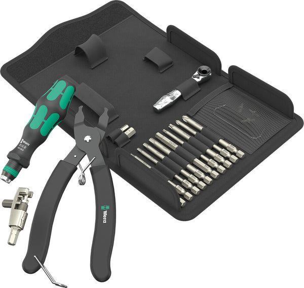 Wera 05136042001 9532 Chain riveter set for workshops, 20 pieces