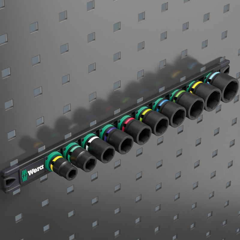 Wera 05005452001 9608 Magnetic rail B Impaktor Imperial 1, 9 pieces