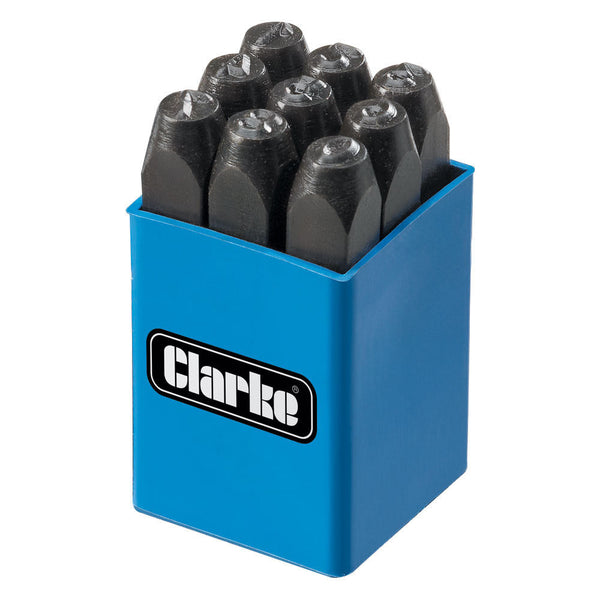 Clarke 1700323 ET146 6mm Number Punch Set