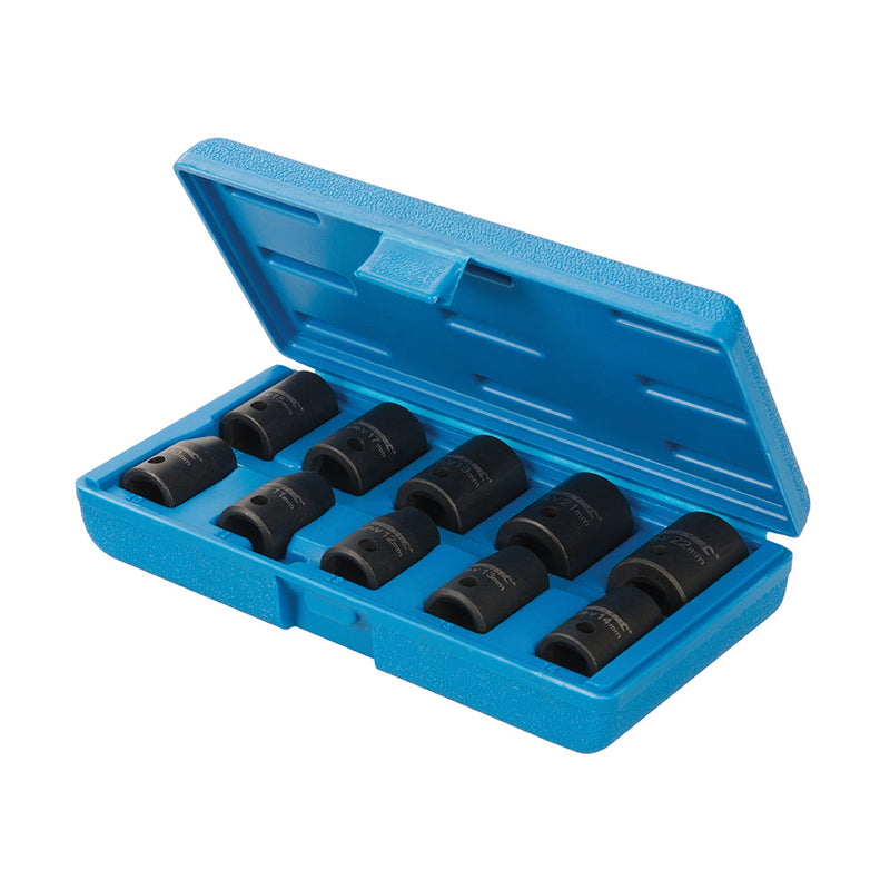 Silverline 970814 Impact Socket Set 1/2" Drive 6pt Metric 10pce