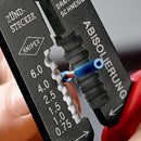 KNIPEX 97 21 215 B Crimping Pliers with multi-component grips black lacquered 230 mm